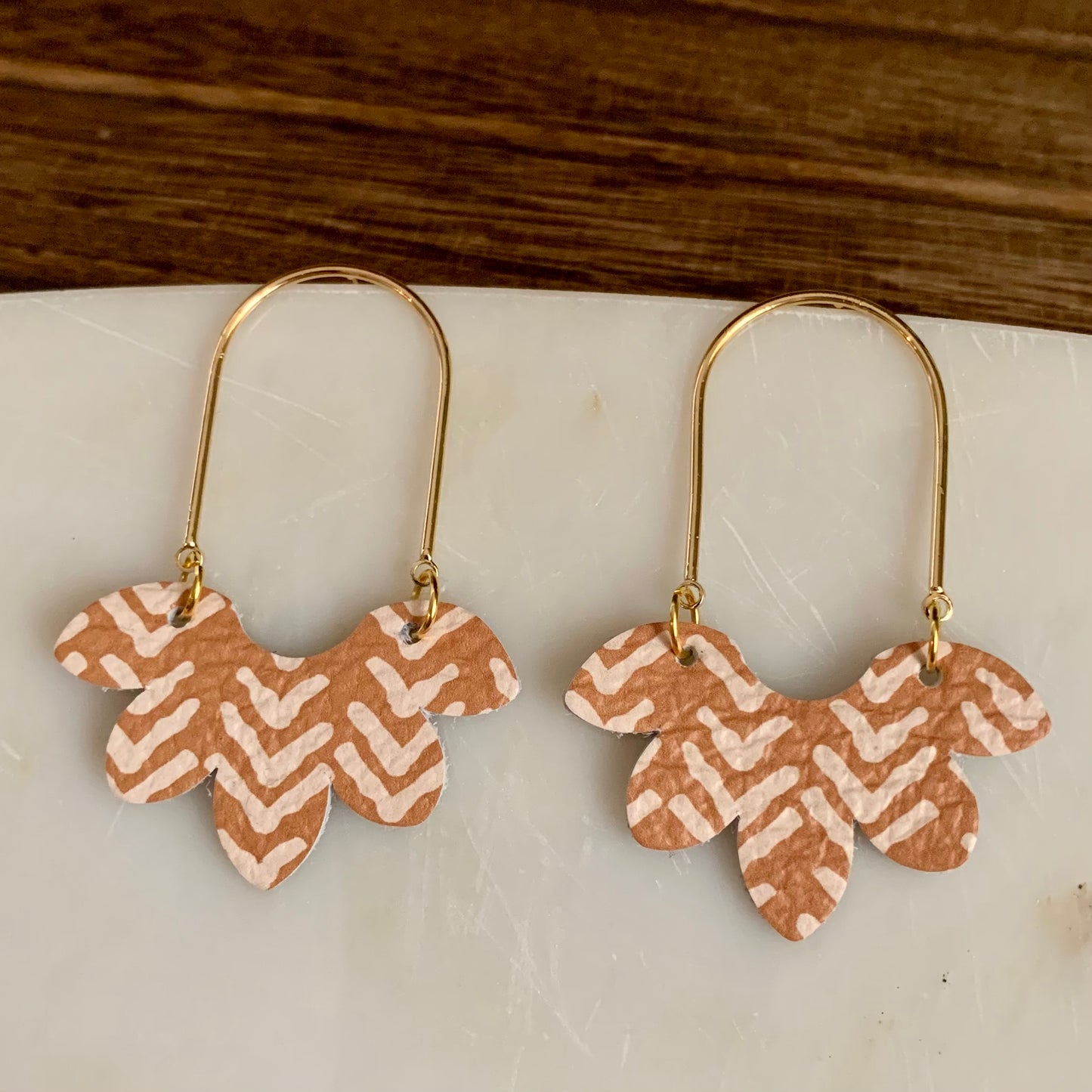 Mustard Broken Chevron | Gold Arches