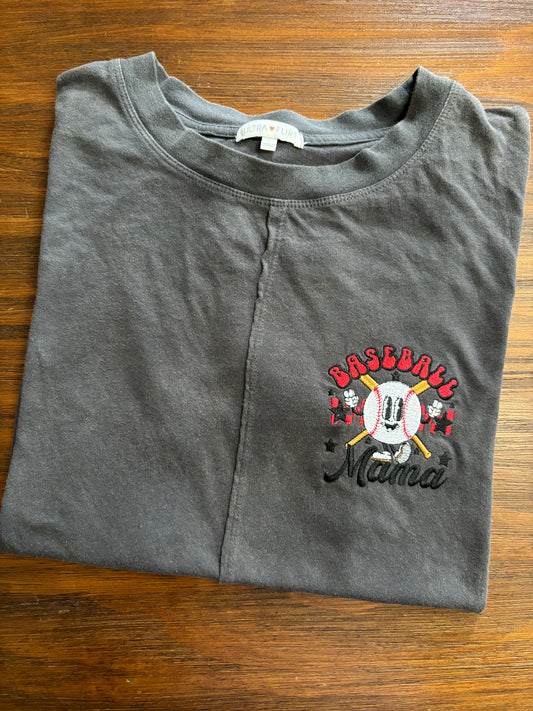 Baseball Mama Tee or Crew